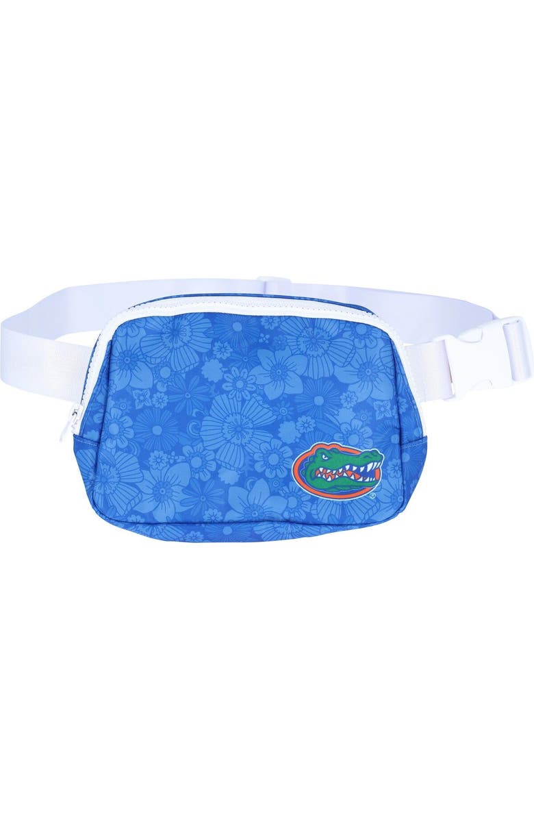 ZOOZATZ Florida Gators Floral Print Fanny Pack, Main, color, Royal