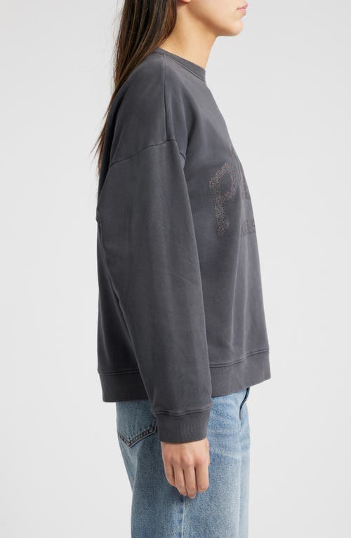 Rails Varsity Paris Cotton Graphic Sweatshirt In Paris Glitter
