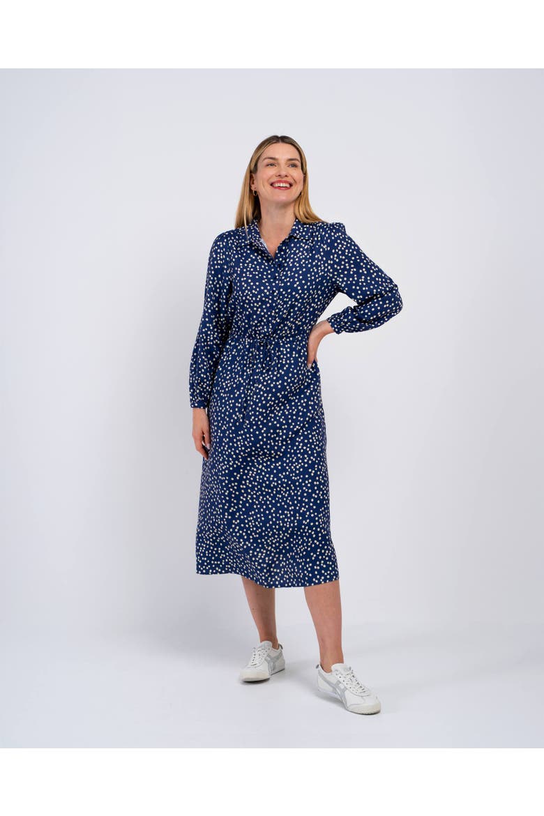 Delilah Shirt Dress, Main, color, Primrose Polka Dot