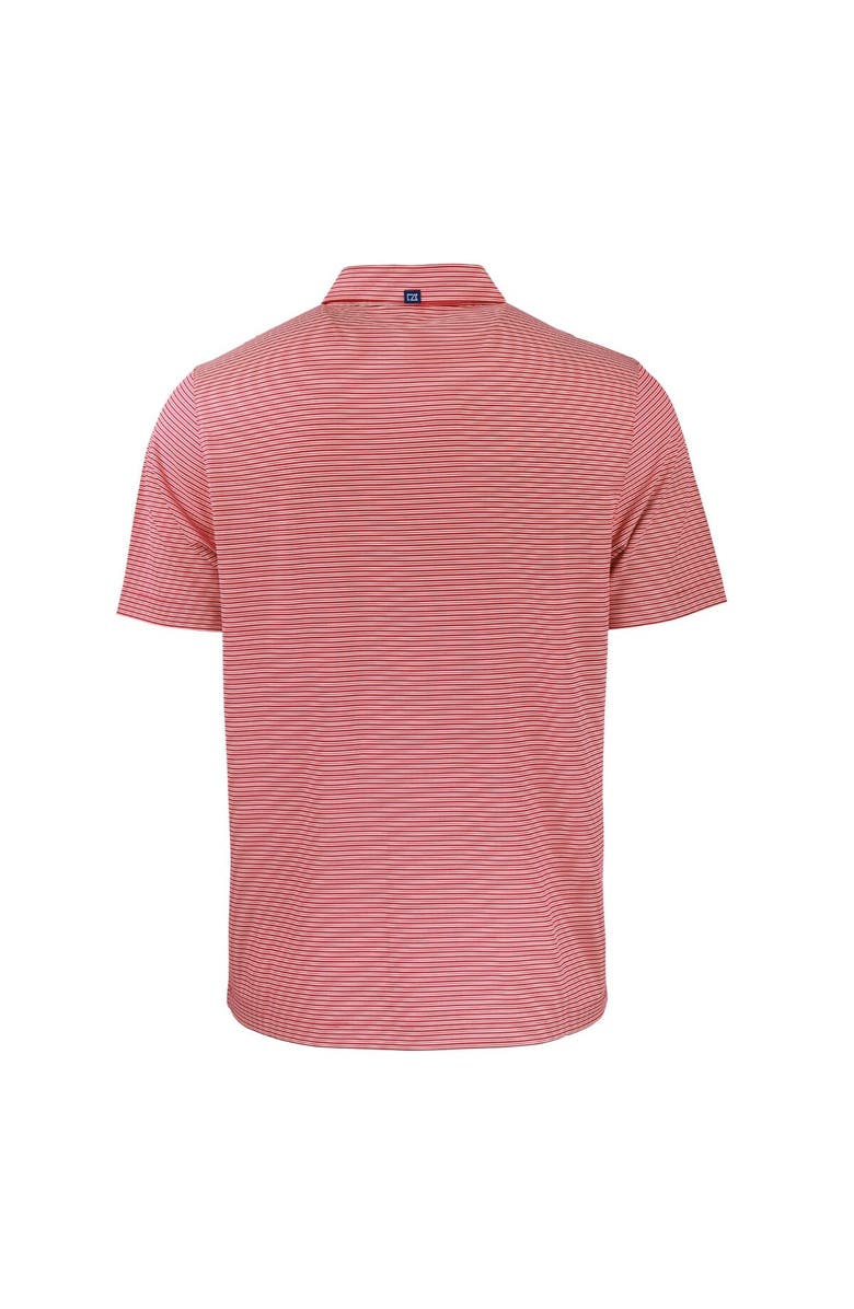 Cutter & Buck Men's Cutter & Buck Red New England Patriots  Americana Forge Eco Double Stripe Stretch Recycled Polo, Alternate, color, 