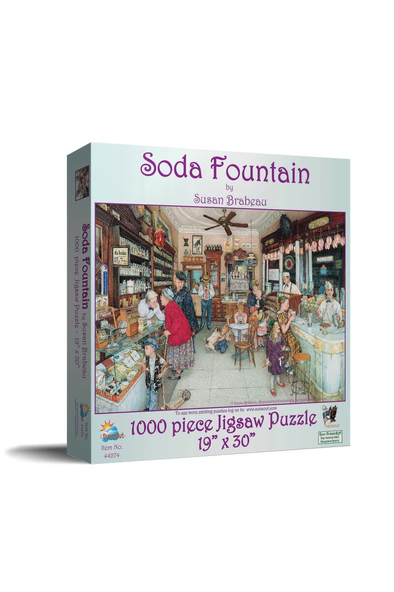 Soda Fountain 1000 piece Jigsaw Puzzle for Adults, Main, color, Multicolor