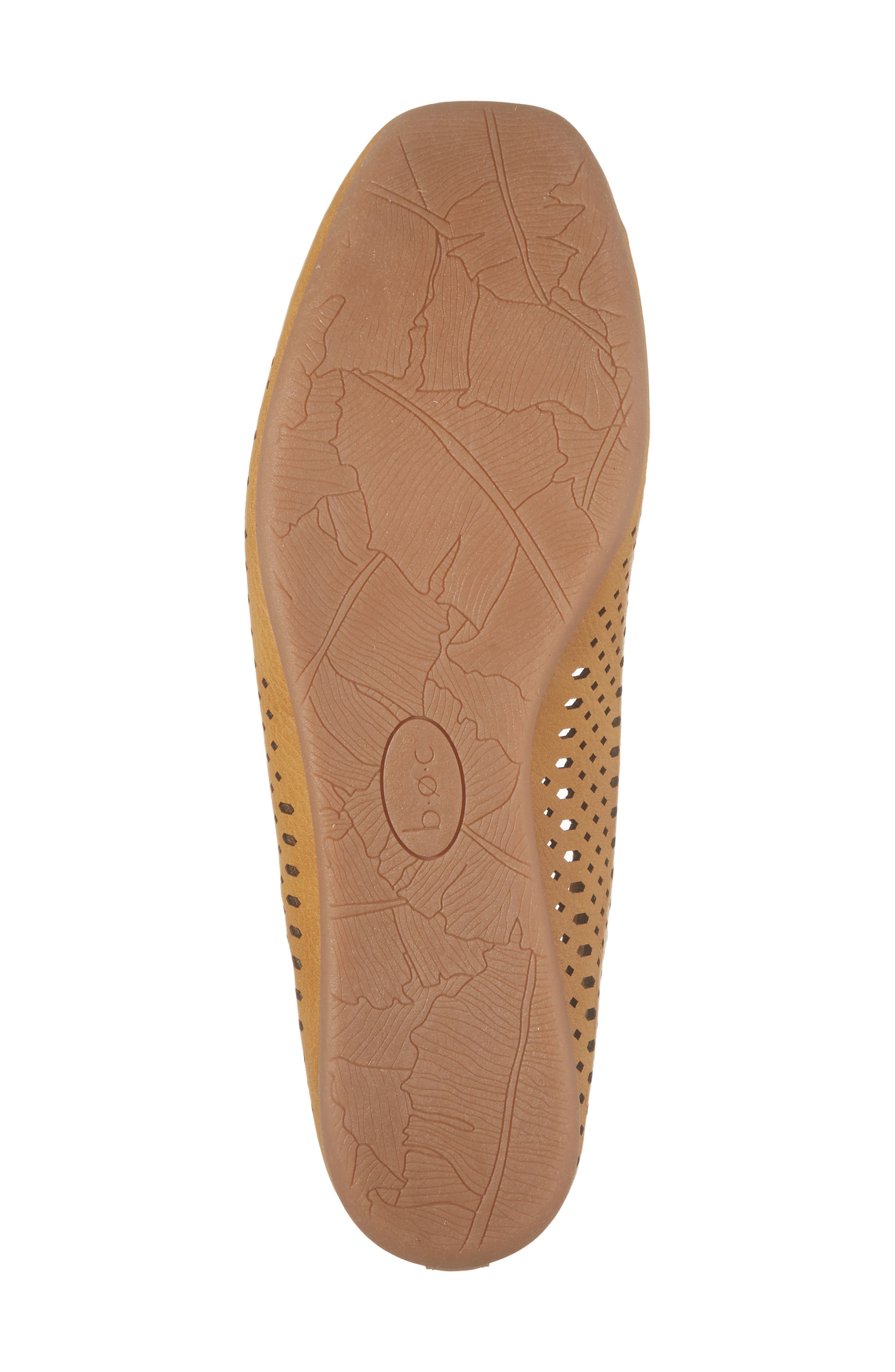 Pamala Perforated Ballet Flat, Alternate, color, YELLOW