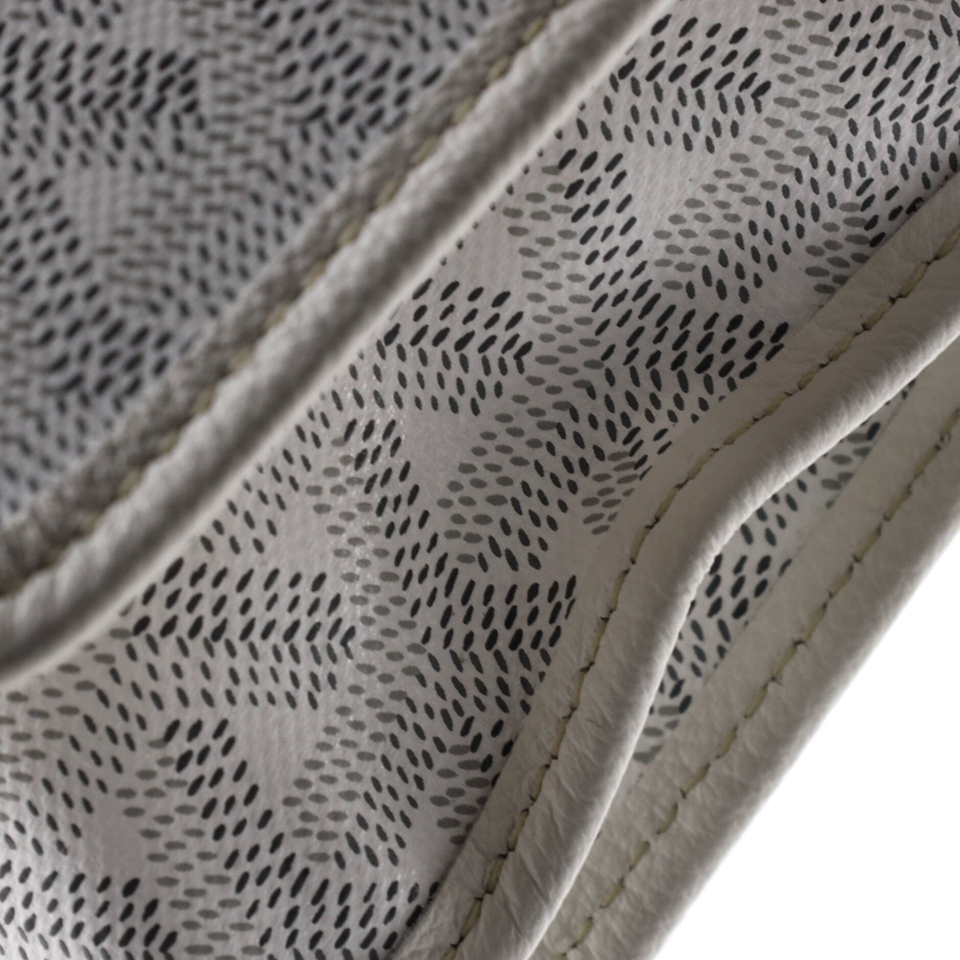 Pre-Owned Goyard Plumet Clutch Wallet Coated Canvas, Alternate, color, White