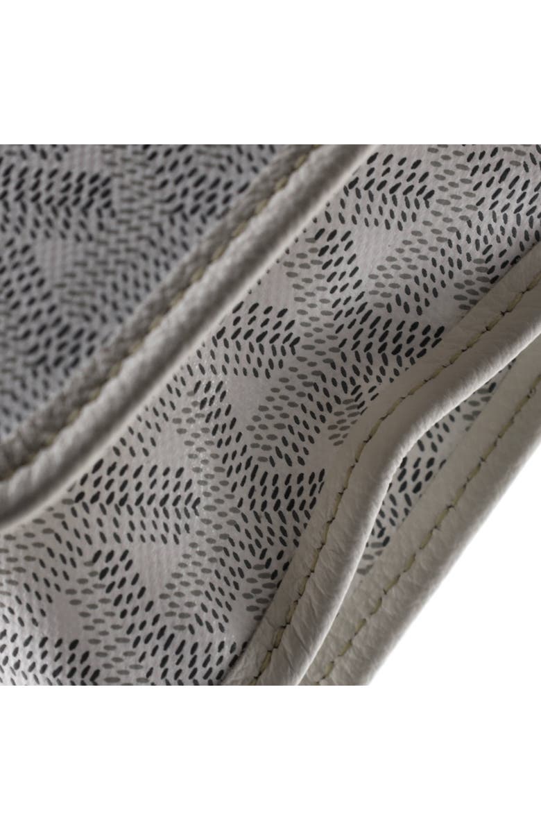 Pre-Owned Goyard Plumet Clutch Wallet Coated Canvas, Alternate, color, White