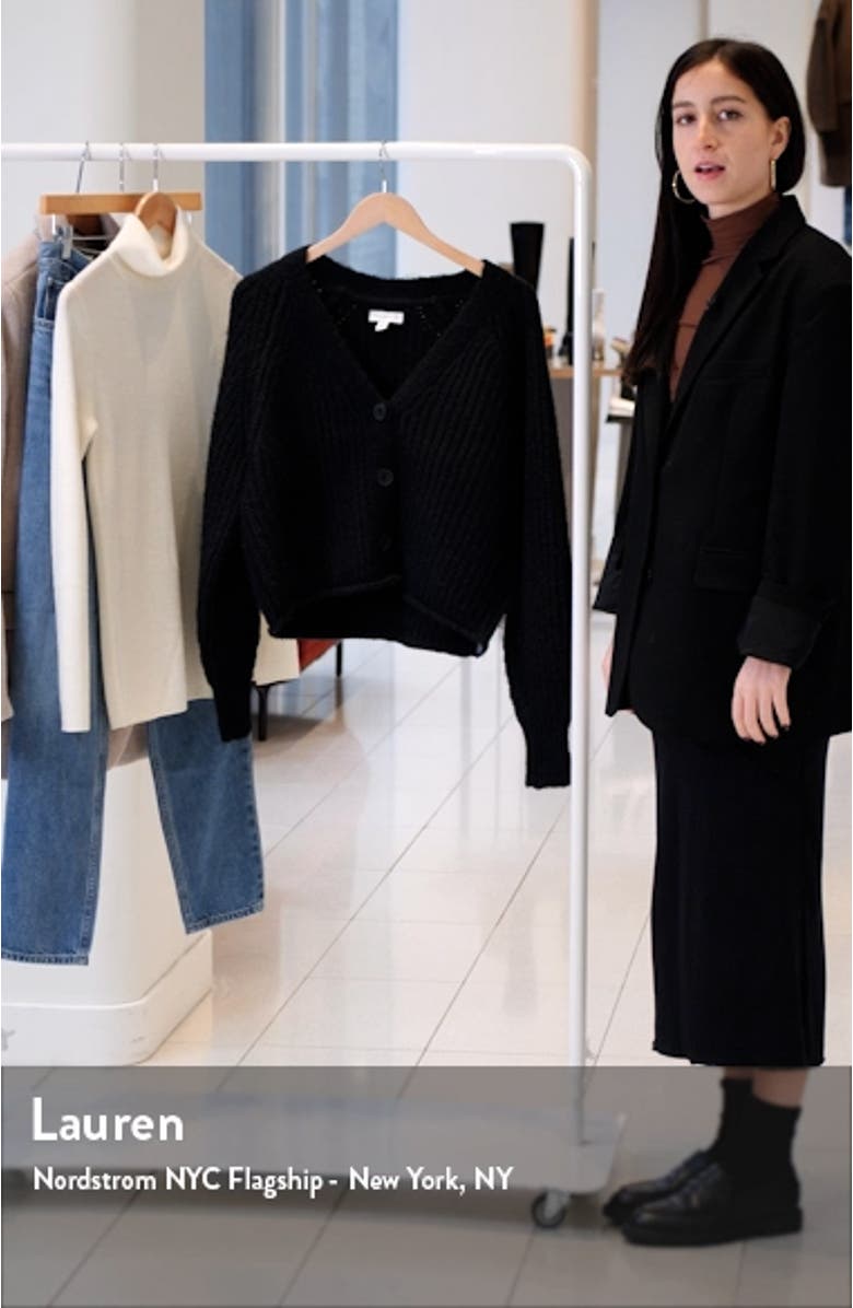Rolled Hem Cardigan, sales video thumbnail