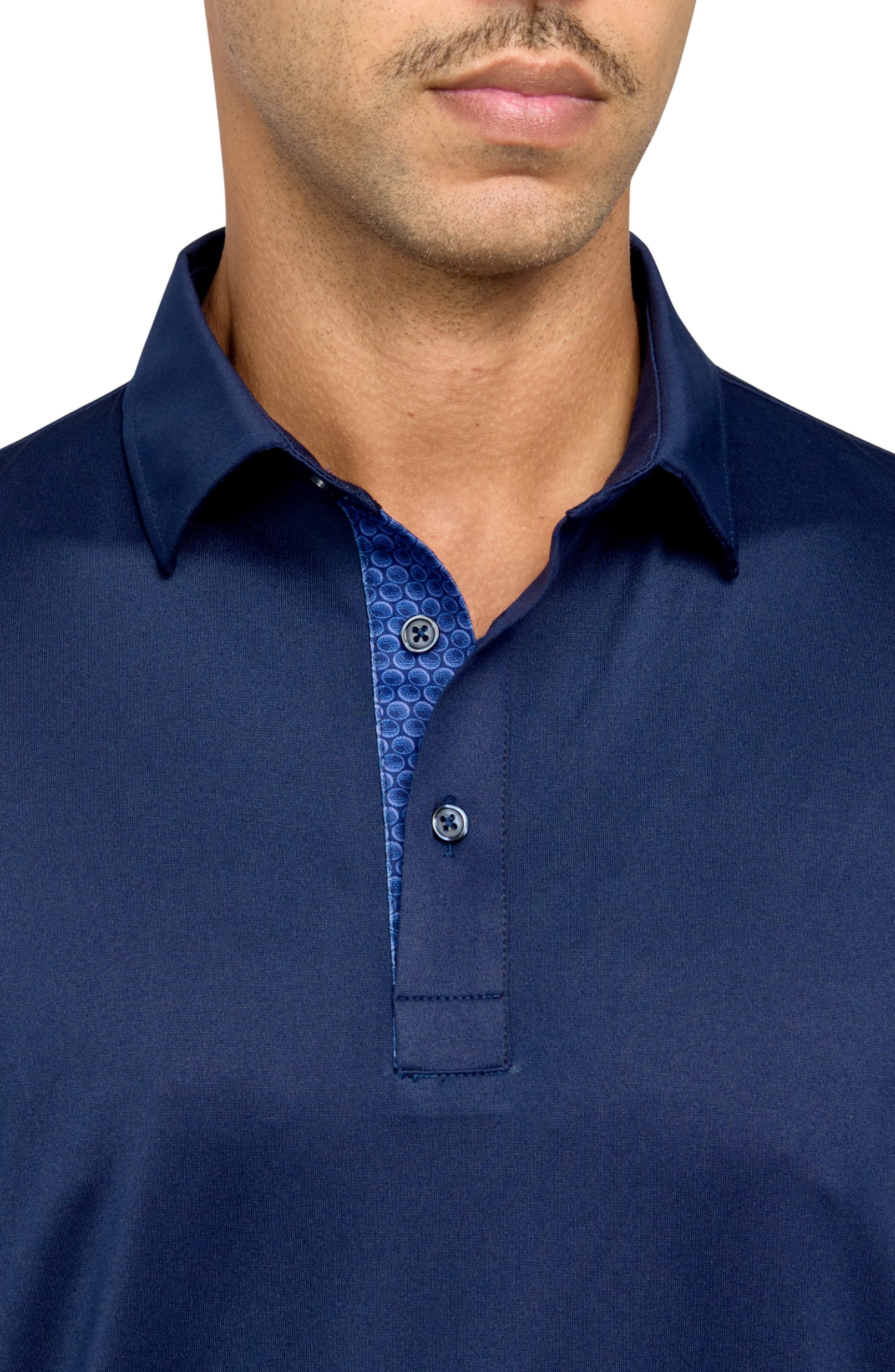 Regular Fit Solid Recycled Performance Golf Polo - image 4
