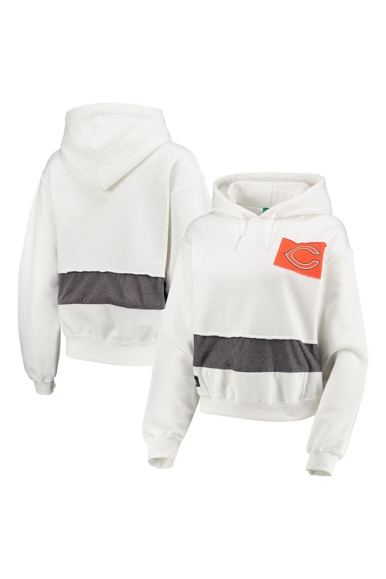 Women's Refried Apparel White Chicago Bears Sustainable Crop Dolman Pullover Hoodie, Main, color, WHITE