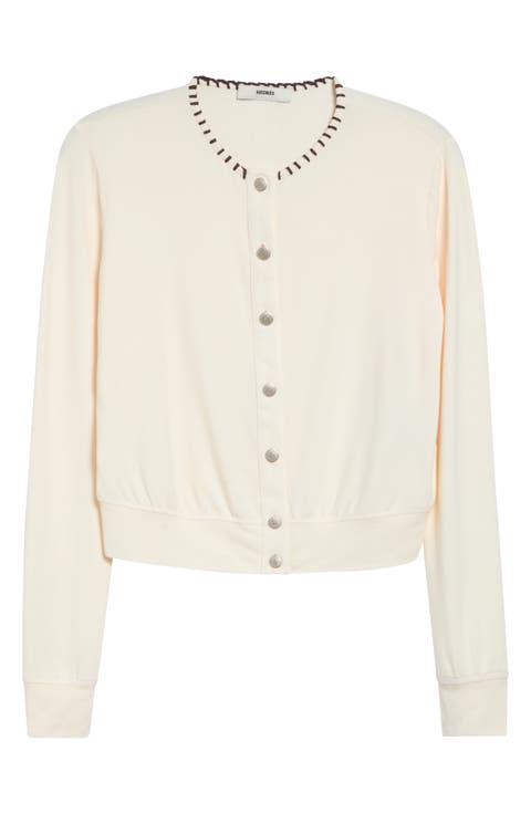 Poli Whipstitched Cardigan
