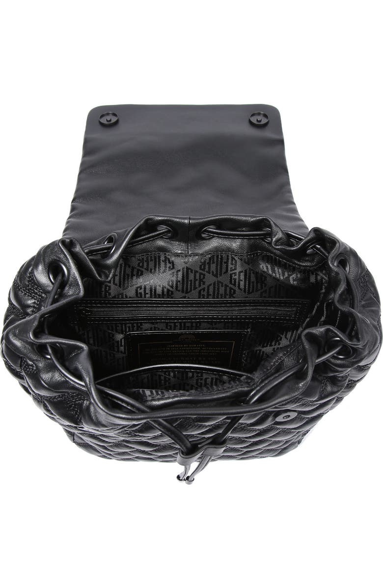 Kurt Geiger London Kensington Drench Quilted Leather Backpack, Alternate, color,