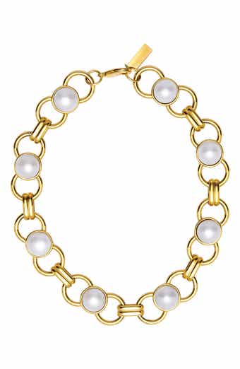 st. Moran Freshwater Pearl Station Necklace
