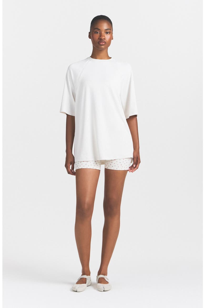 Airy Oversize T-Shirt, Alternate, color, NSKM ACTV IVORY