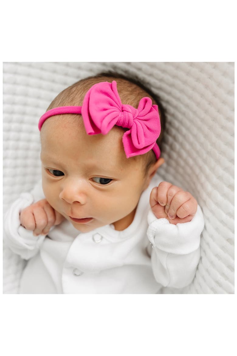 3-Pack Baby Fab Skinny Bow Headbands, Alternate, color, CORAL GUMBALL ORCHID