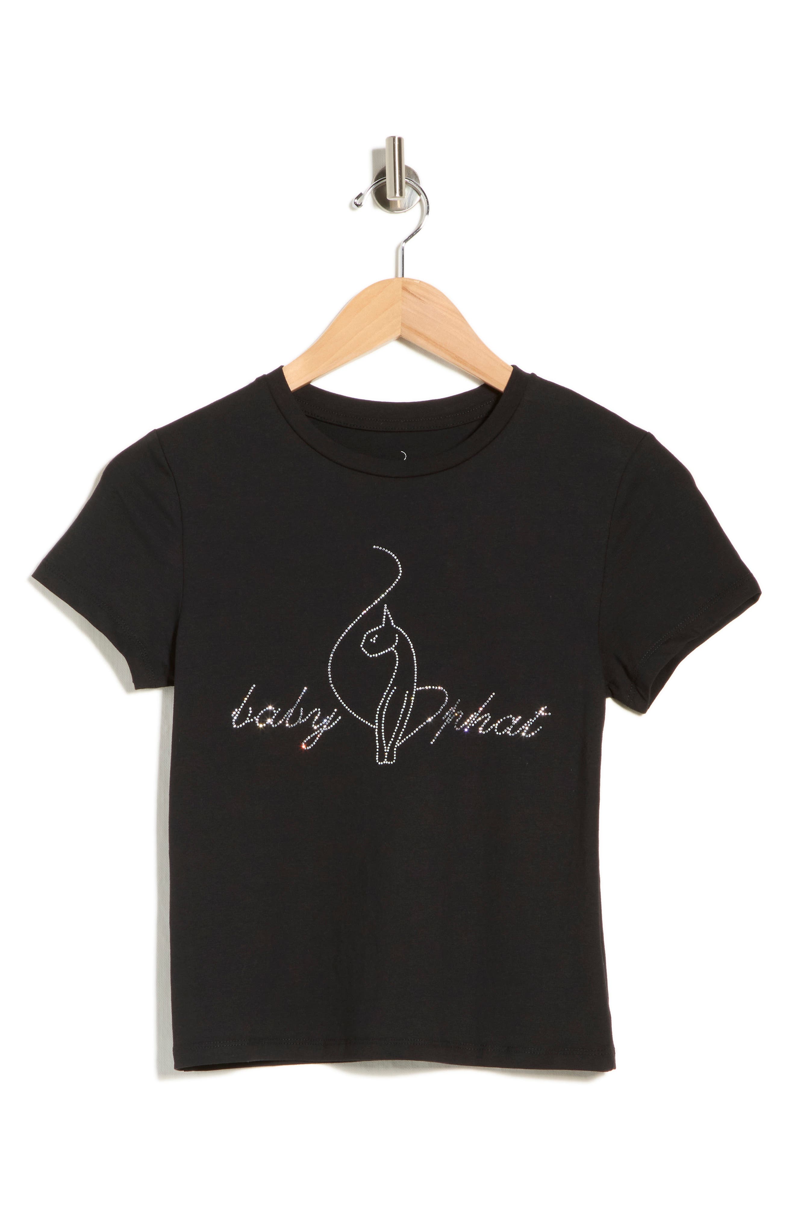 Baby Phat Rhinestone Logo Graphic T-Shirt