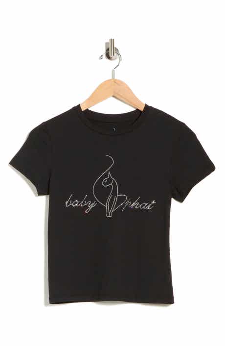 Baby Phat Rhinestone Logo Graphic T-Shirt
