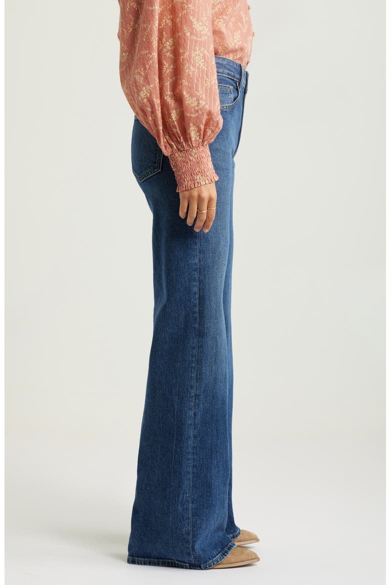 High Rise Wide Leg Jeans, Alternate, color, DARK WASH