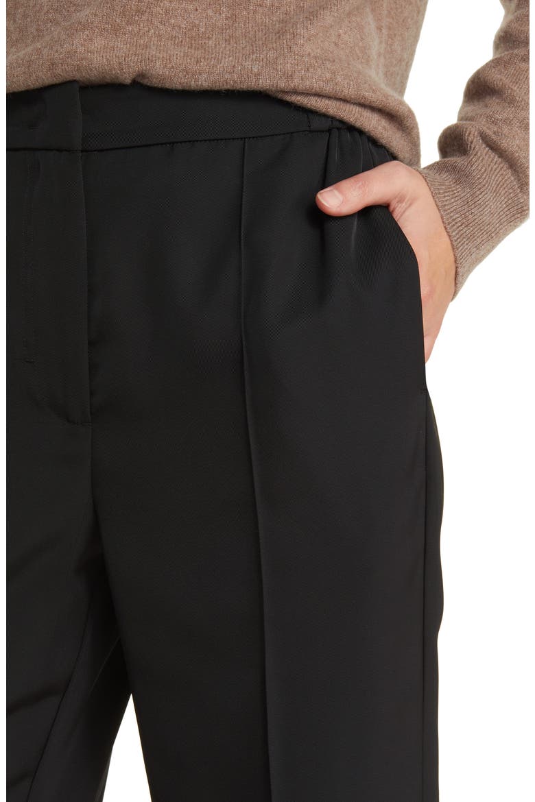 Alta High Waist Straight Leg Pants, Alternate, color, SHINY BLACK