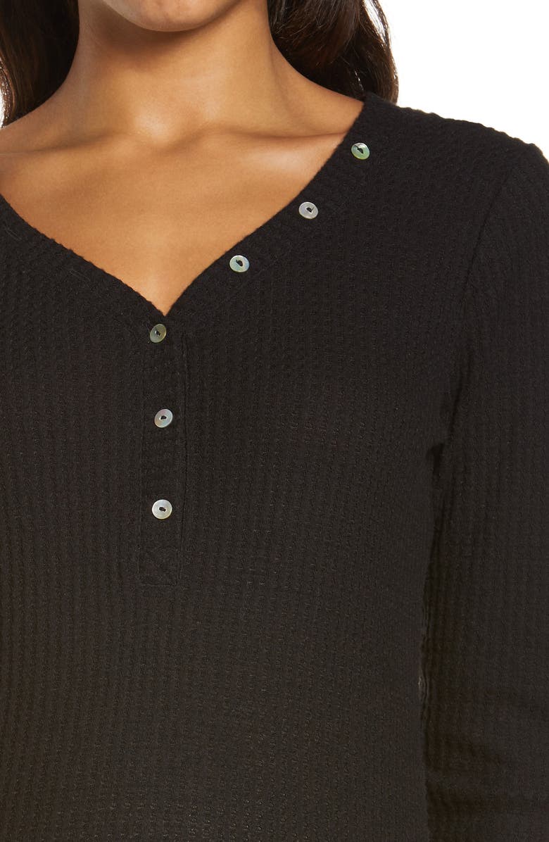 Belabumbum Cozy Maternity/Nursing Henley Pajamas, Alternate, color, 