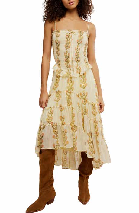 Free People Alejandra Smocked Bodice Tiered Sundress