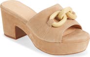 Chocolat Blu Grecia Platform Slide Sandal
