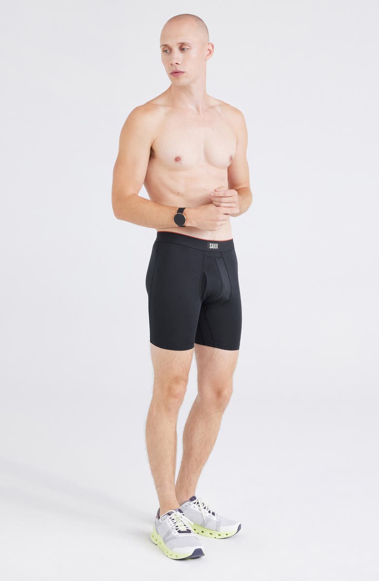 SAXX Assorted 3-Pack Multi-Sport Mesh Performance Boxer Briefs, Alternate, color, Wavelength/Navy/Black