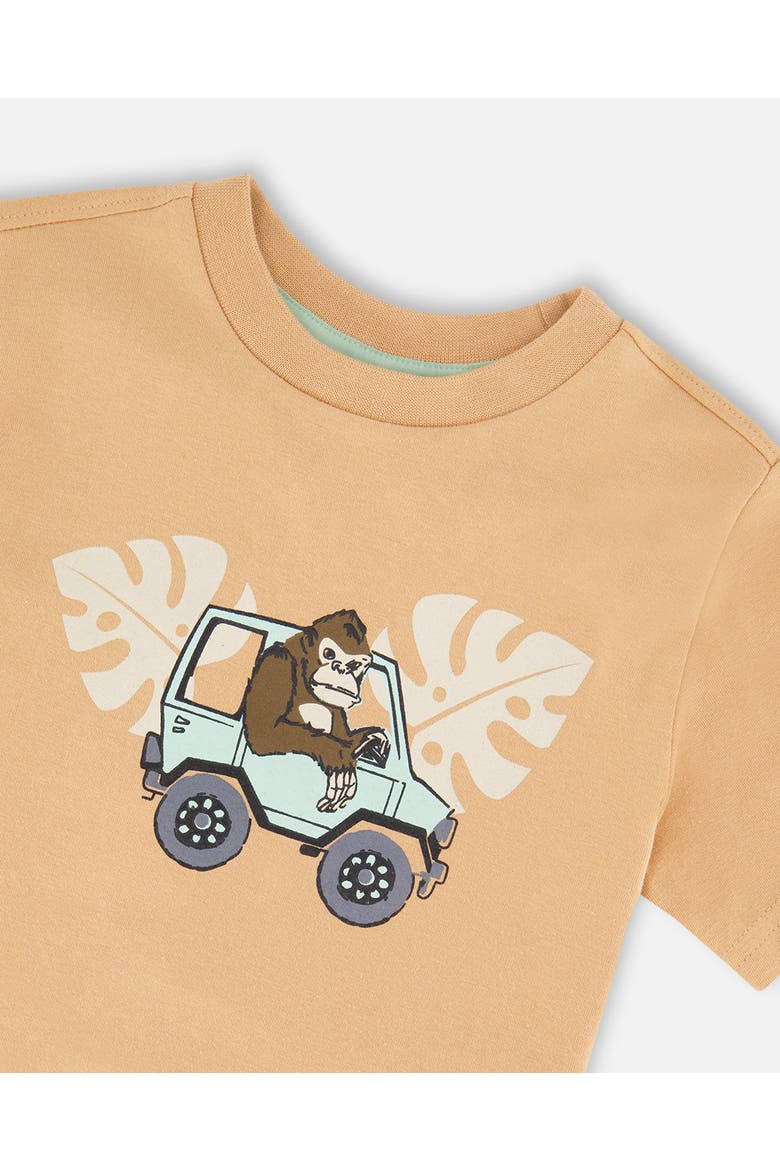 Organic Cotton Gorilla Short Sleeve T-Shirt, Alternate, color, Beige