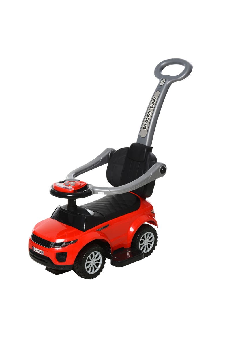 3-in-1 Kids Push Car with Horn, Music, Light, Main, color, Red
