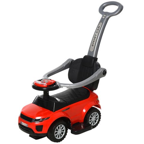 3-in-1 Kids Push Car with Horn, Music, Light
