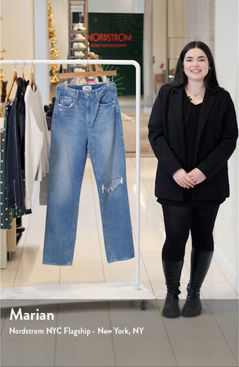 Stella Distressed Straight Leg Jeans, sales video thumbnail