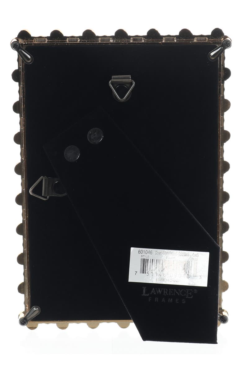 Lawrence Frames White Enamel Clover Picture Frame, Alternate, color, White/Gold