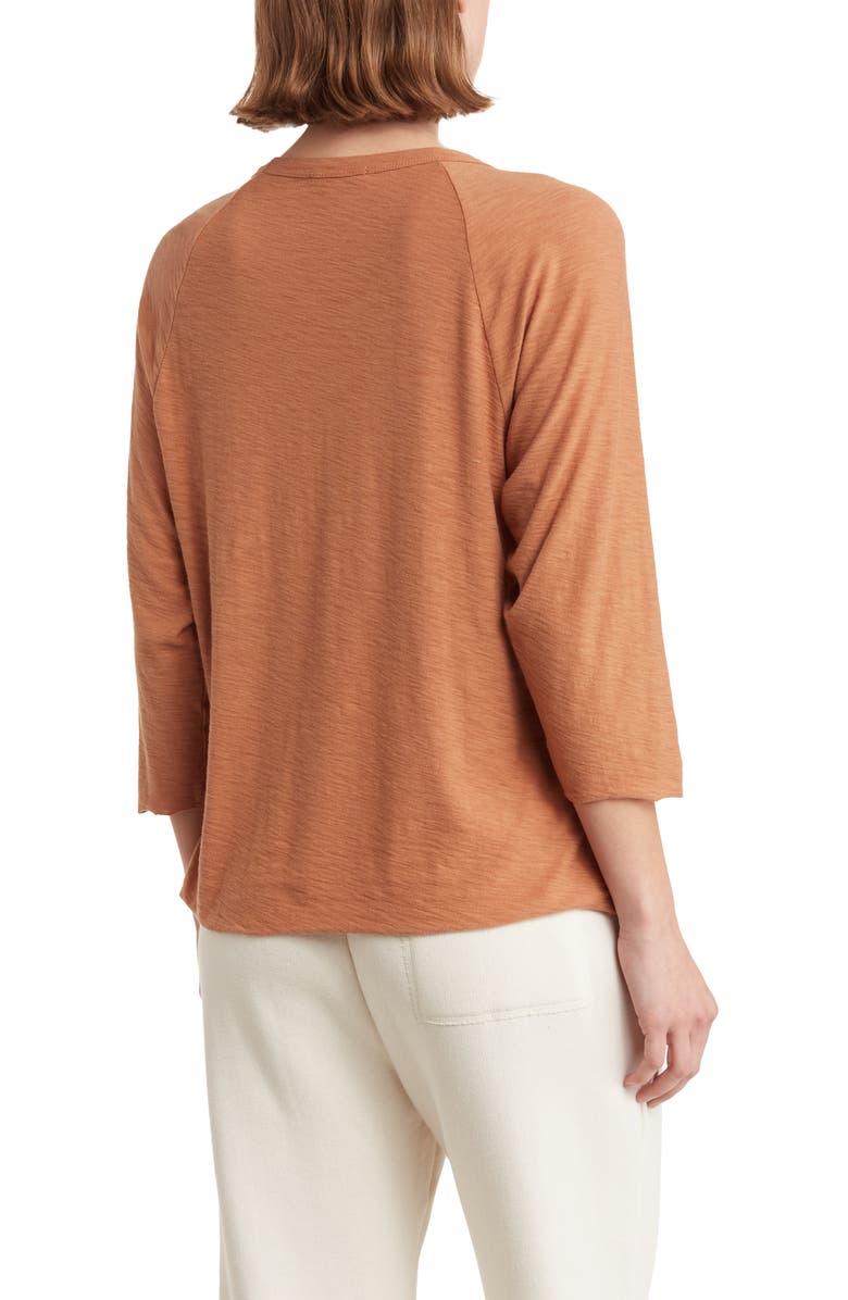 James Perse Raglan Sleeve Top, Alternate, color, Nutmeg