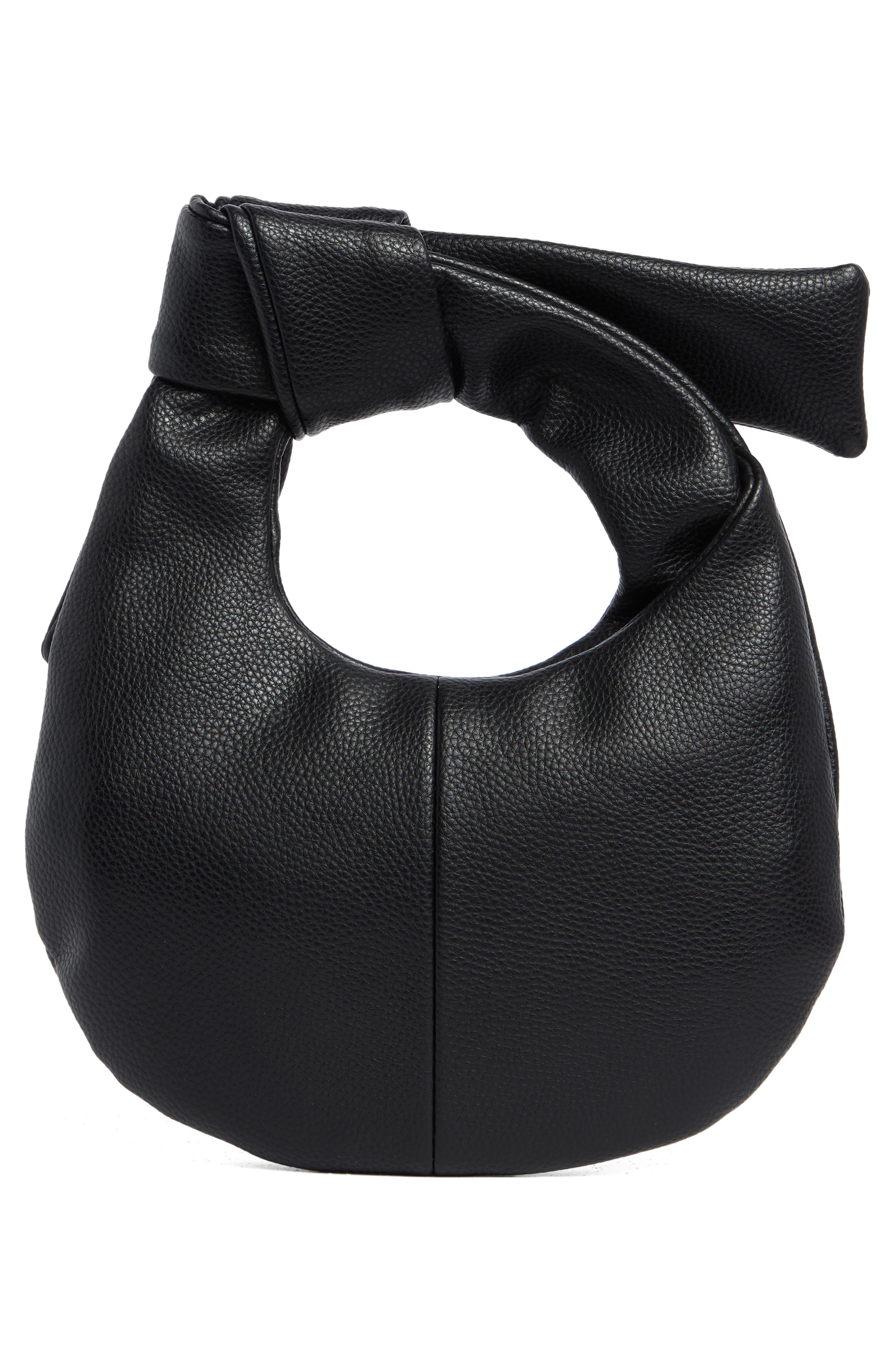 BCBG Knot Handle Bag, Alternate, color, Black