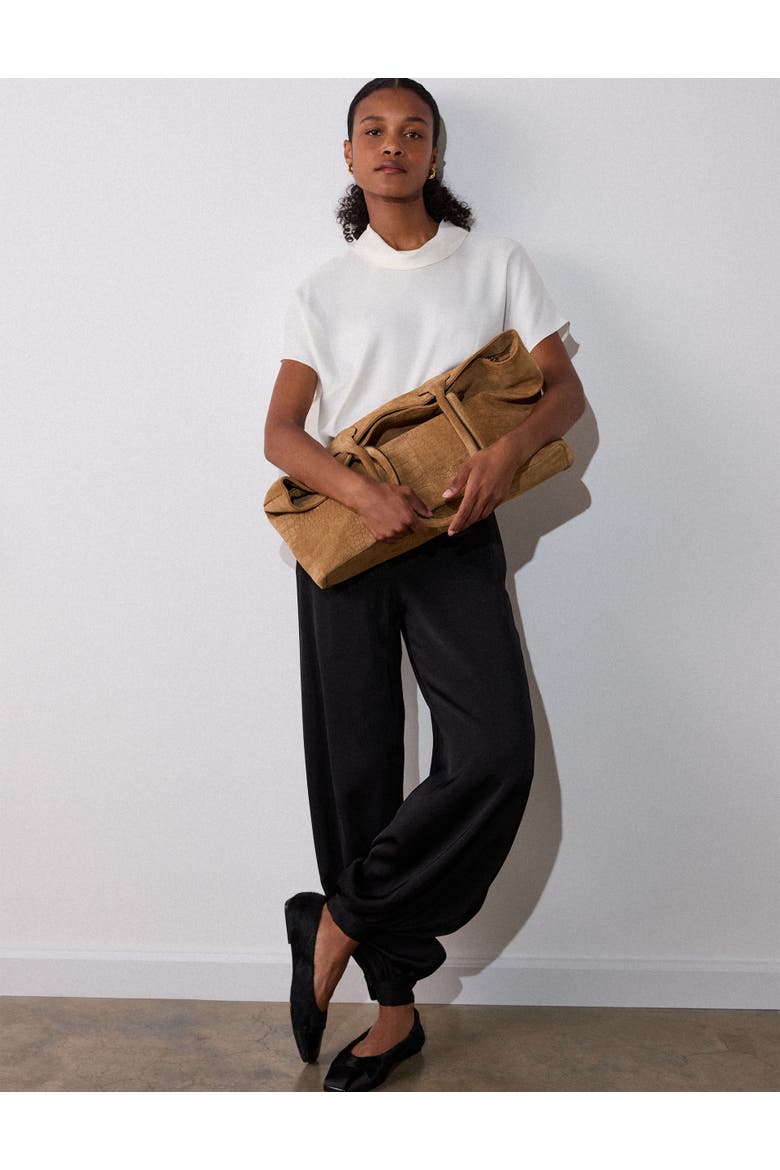 Seam Detail Funnel Neck Blouse, Alternate, color, Ivory