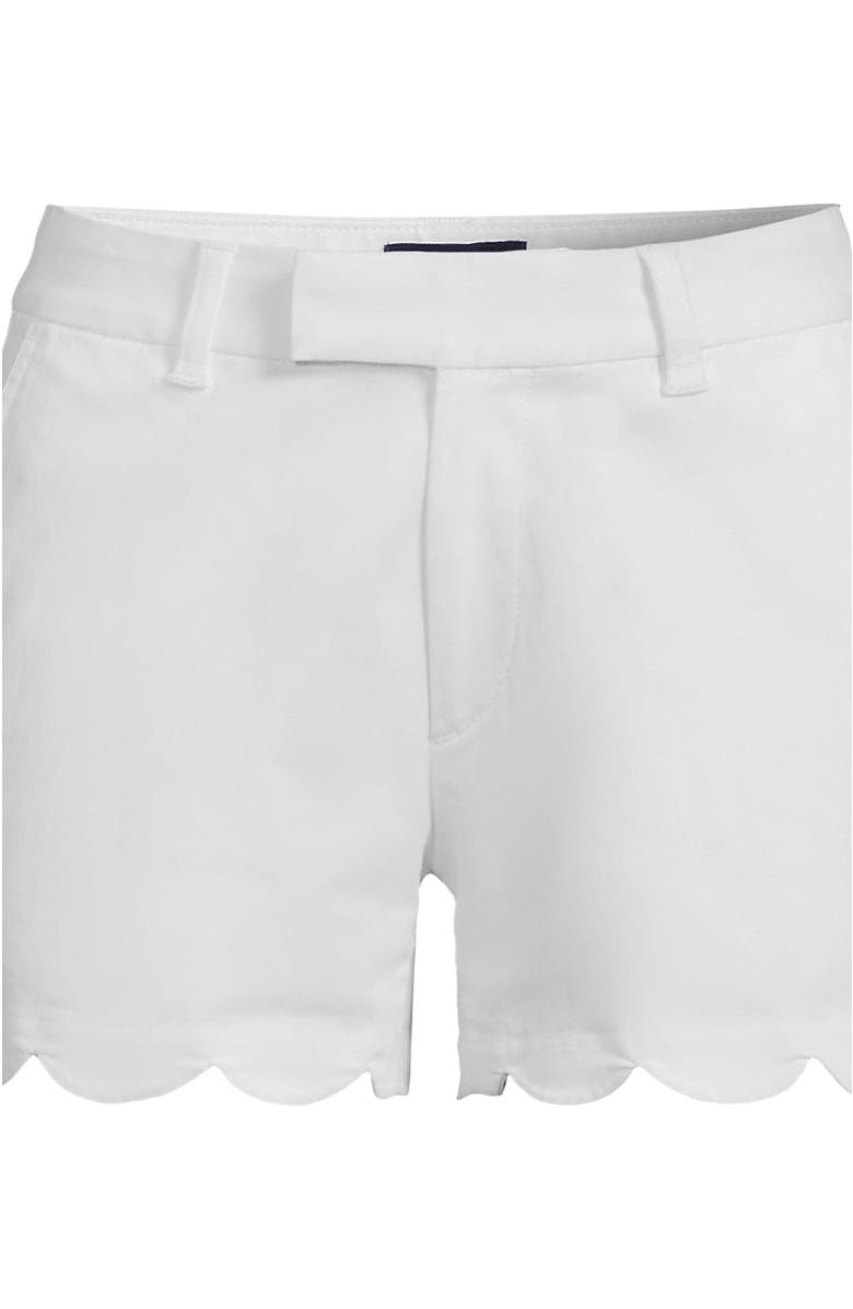 Lands' End Mid Rise Scallop Hem 5" Chino Shorts, Alternate, color, 