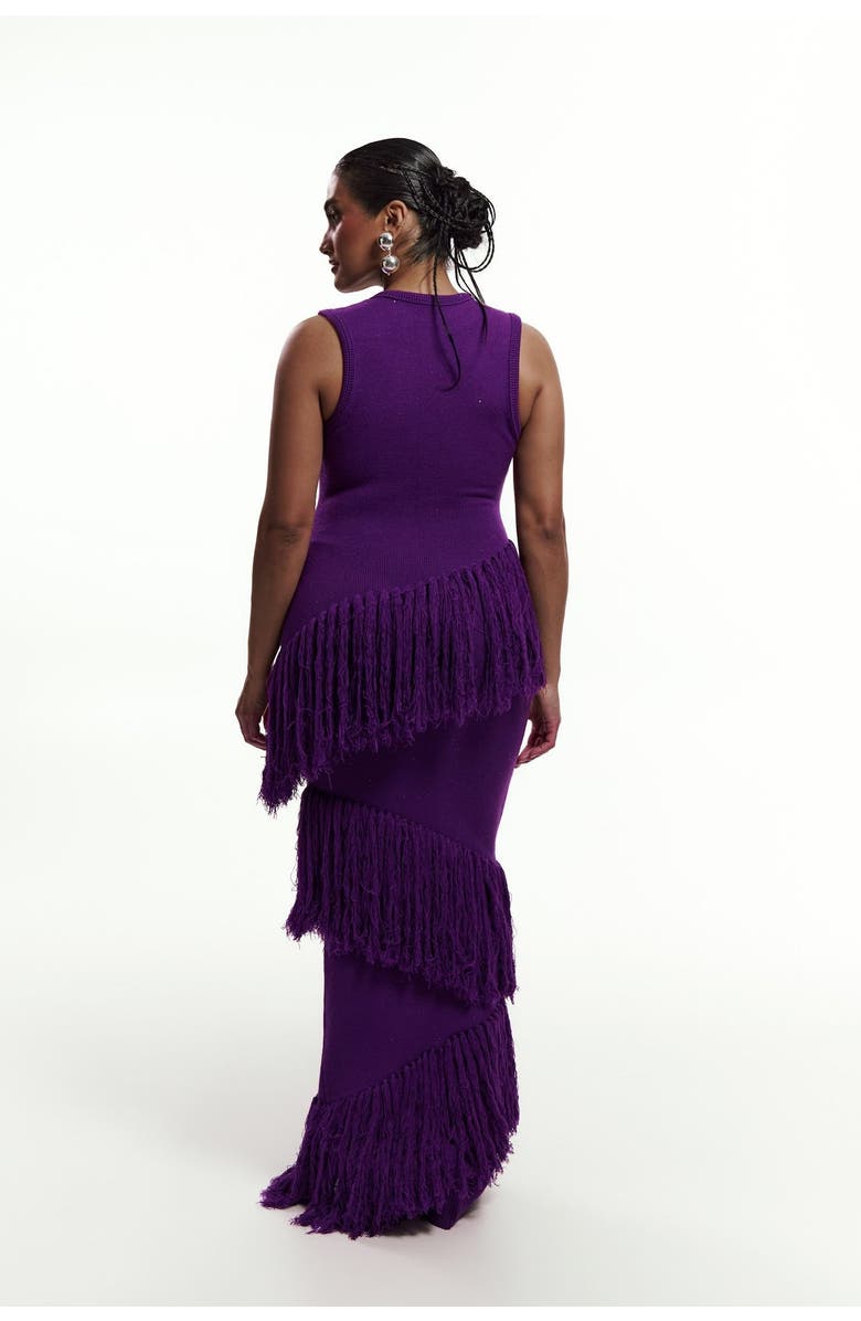 OFUURE Uyai Sequin Fringe Maxi Dress, Alternate, color, Sequin