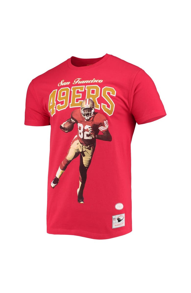 Mitchell & Ness Men's Mitchell & Ness John Taylor San Francisco 49ers Scarlet Player Graphics T-Shirt, Alternate, color, Scarlet