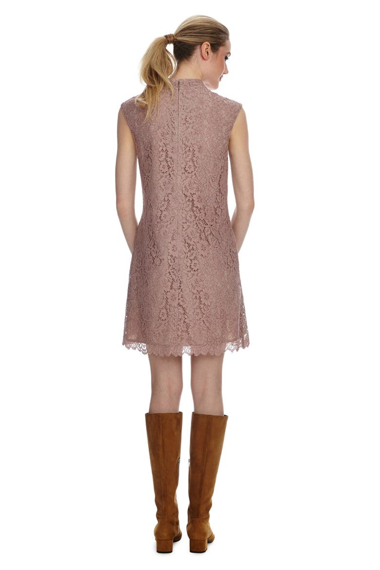 Lace Shift Dress, Alternate, color, TAUPE