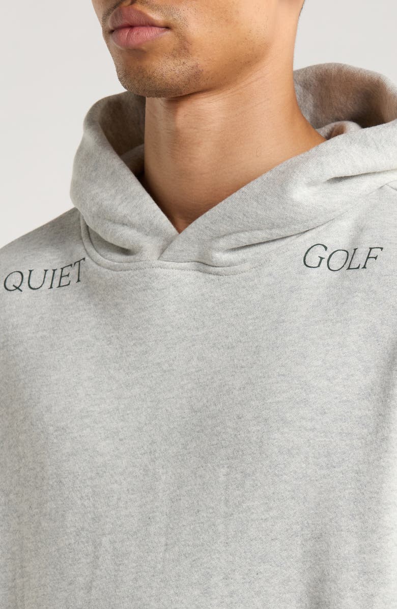 Quiet Golf Logo Hoodie, Alternate, color, Ash