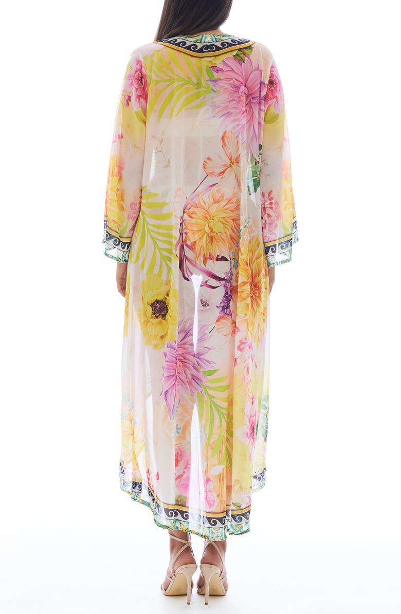 RANEES Floral Longline Duster, Alternate, color,