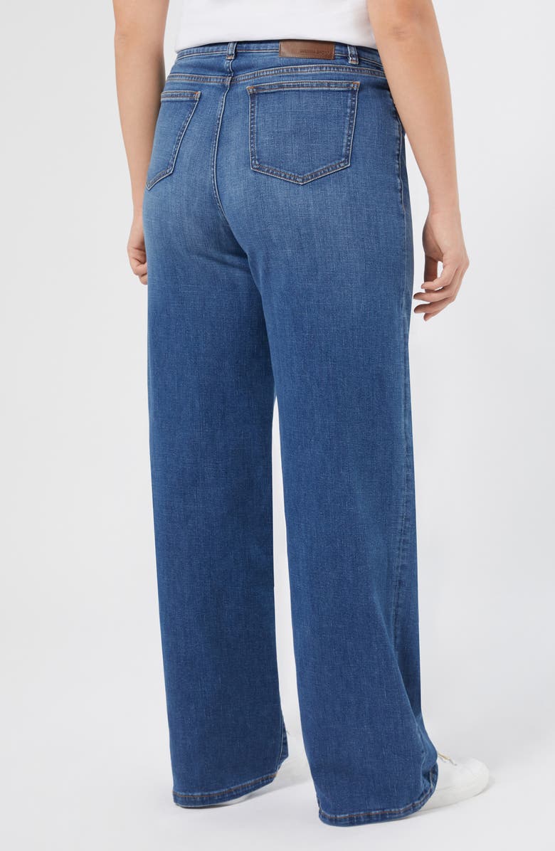 Marina Rinaldi Fida Wide Leg Jeans, Alternate, color, Navy