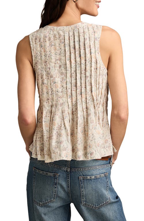 Shop Lucky Brand Pintuck Henley Tank