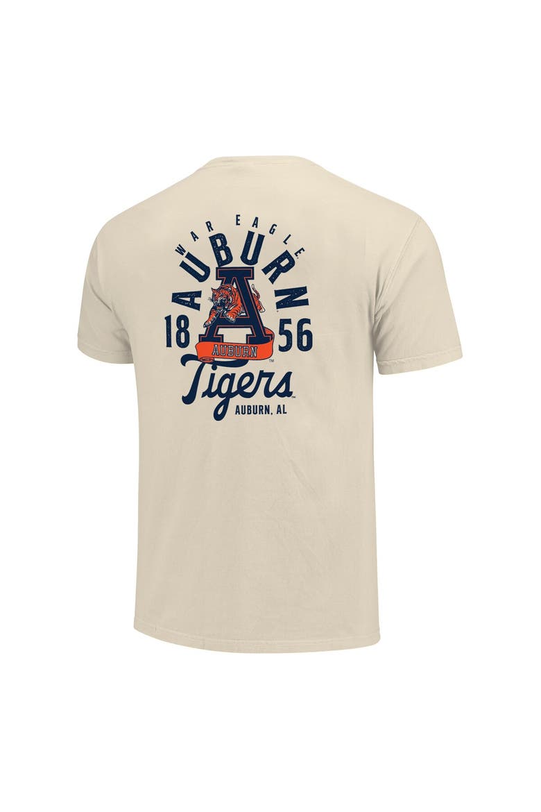 Men's Cream Auburn Tigers Comfort Colors Mascot Overlay T-Shirt, Alternate, color, Cream