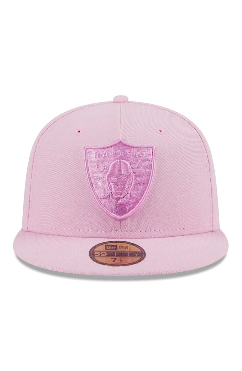 New Era Men's  New Era Pink Las Vegas Raiders Color Pack 59FIFTY Fitted Hat, Alternate, color, 