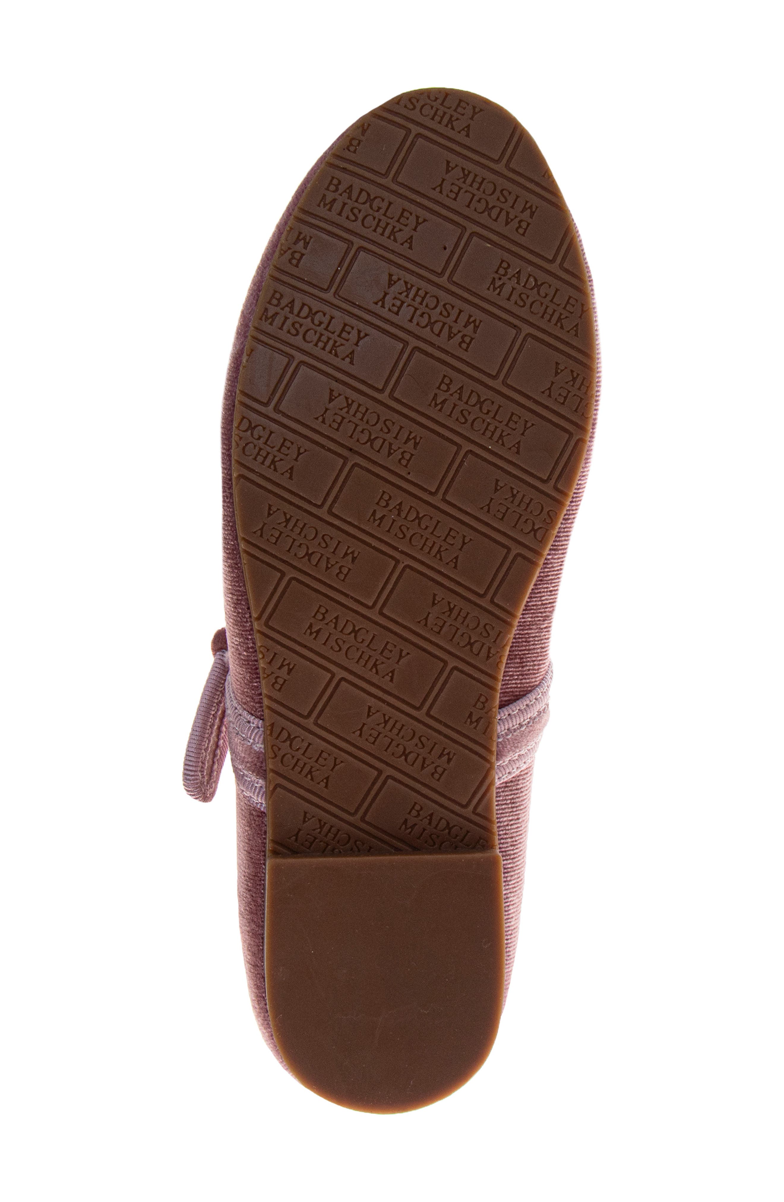 BADGLEY MISCHKA Ballerina Mary Jane Flat, Alternate, color, Pink Velvet