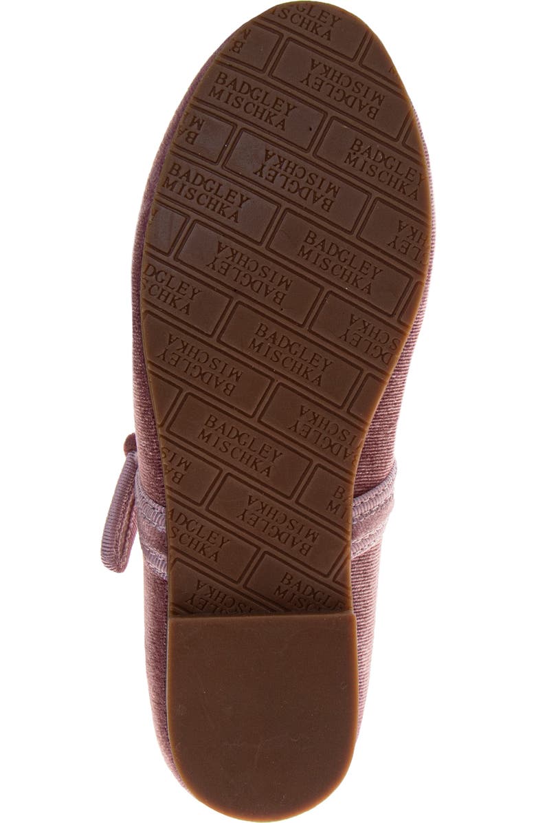 BADGLEY MISCHKA Ballerina Mary Jane Flat, Alternate, color, Pink Velvet