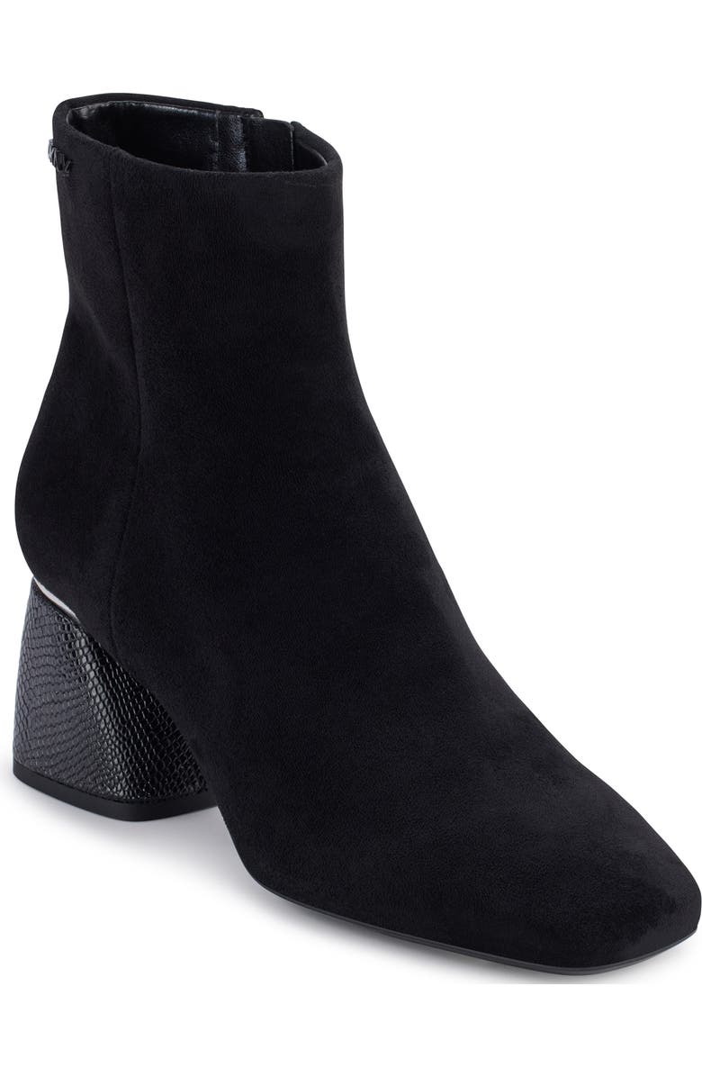 DKNY Caleena Block Heel Bootie, Main, color, Black