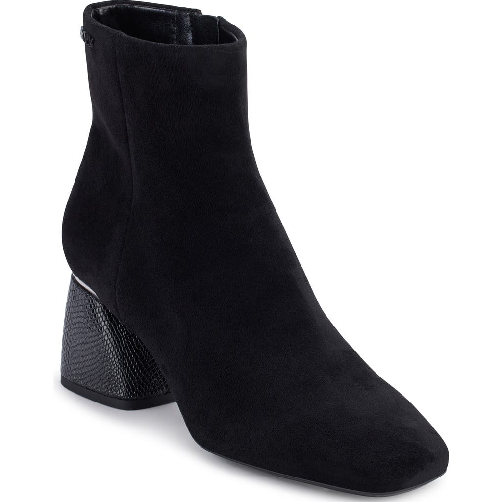 Dkny Caleena Block Heel Bootie In Black
