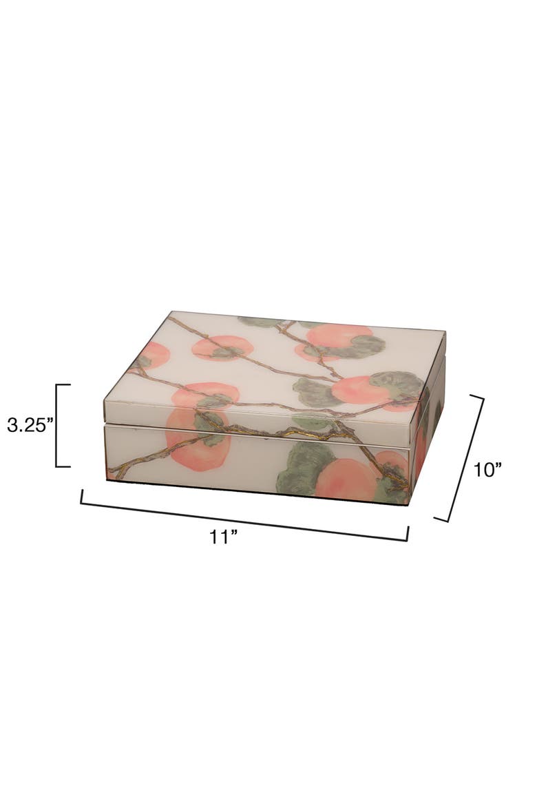 Persimmon Decorative Box, Alternate, color, Orange