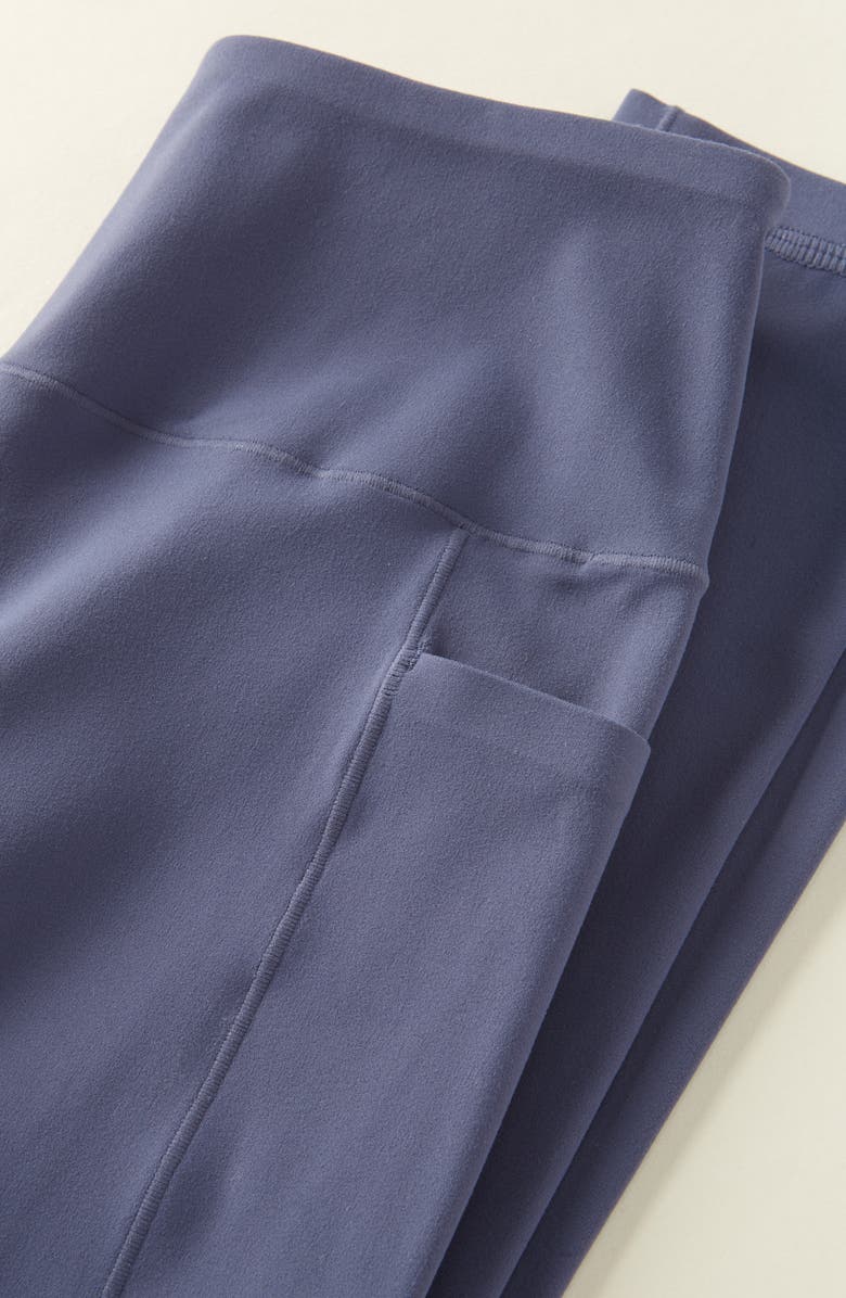 Zella Girl Kids' Live By High Waist Leggings, Alternate, color, Blue Shadow