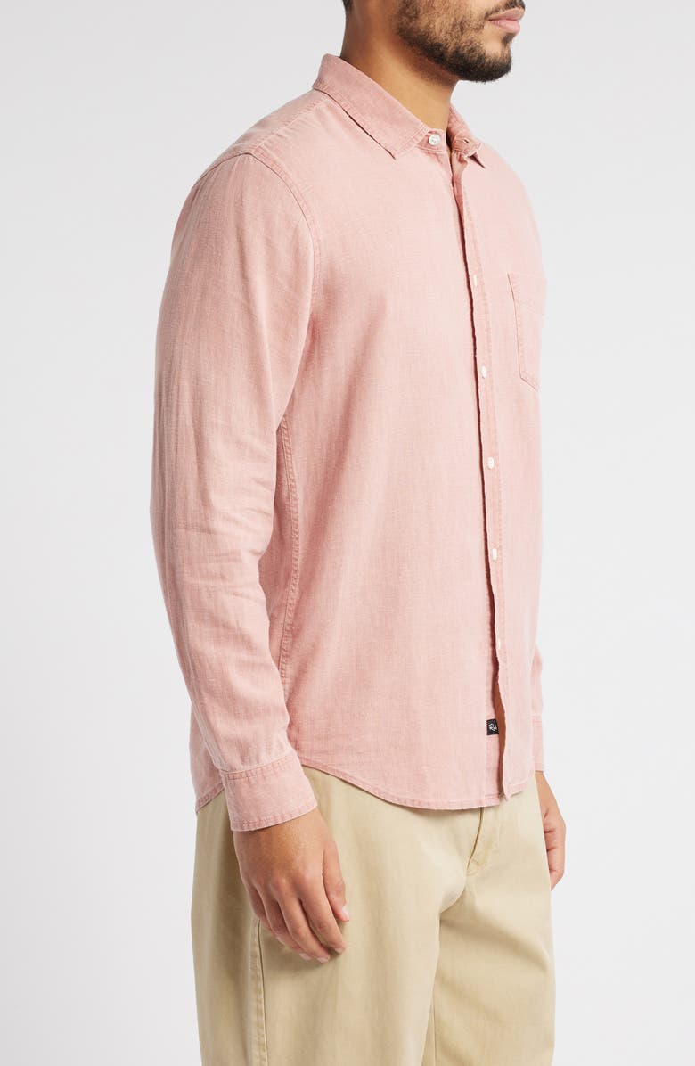 Rails Mykonos Linen Blend Button-Up Shirt, Alternate, color, 