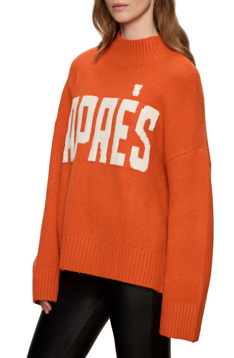 Sanctuary Aprés Sweater, Alternate, color, Ski Orange